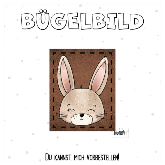 VORBESTELLUNG! Bügellabel - Katzengold - Hase