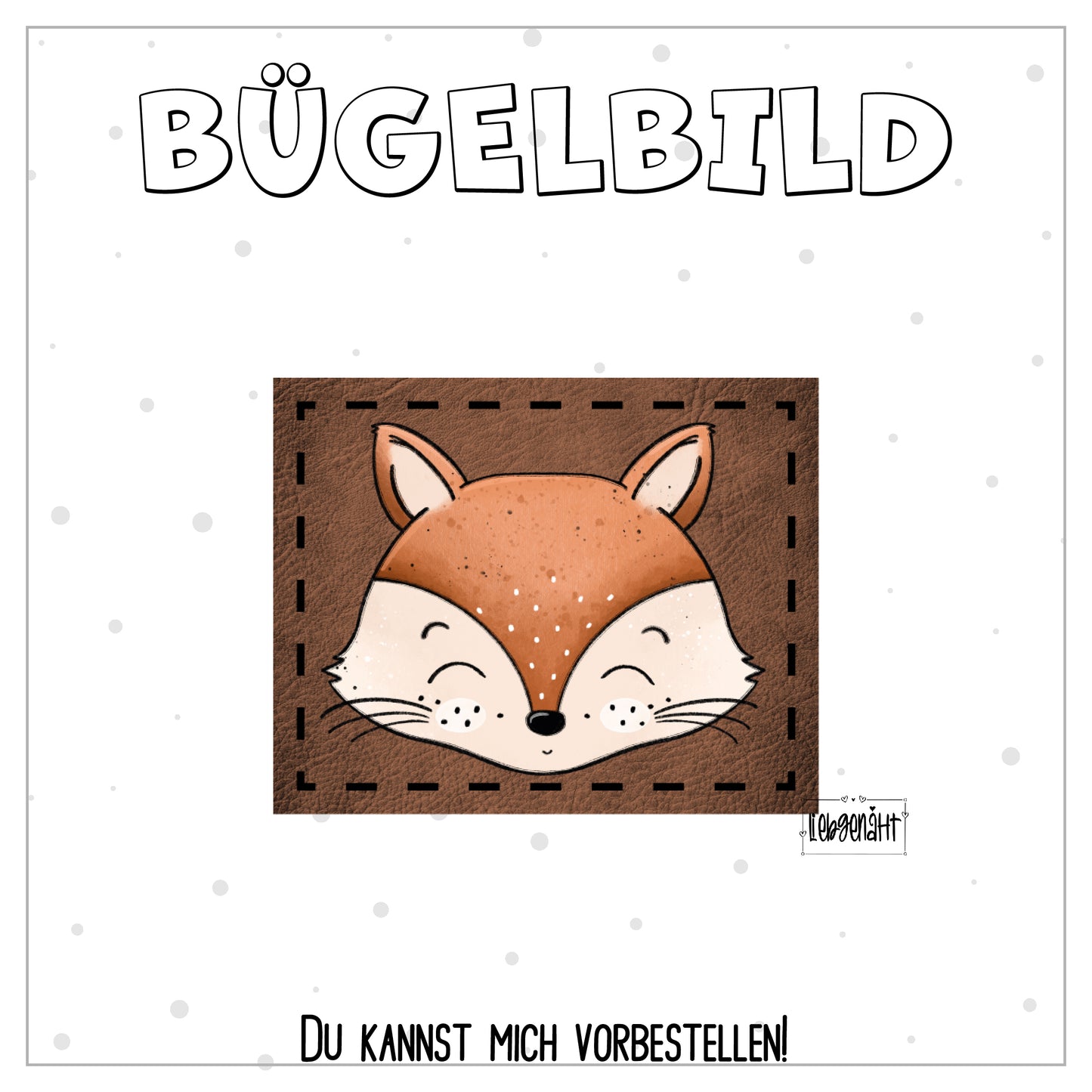 VORBESTELLUNG! Bügellabel - Katzengold - Fuchs