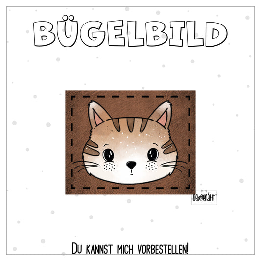 VORBESTELLUNG! Bügellabel - Katzengold - Katze