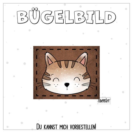 VORBESTELLUNG! Bügellabel - Katzengold - Katze