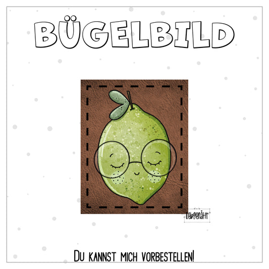 VORBESTELLUNG! Bügellabel - Katzengold - Limette