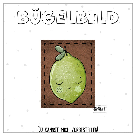 VORBESTELLUNG! Bügellabel - Katzengold - Limette