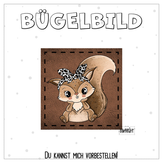 VORBESTELLUNG! Bügellabel - Katzengold - Eichhörnchen