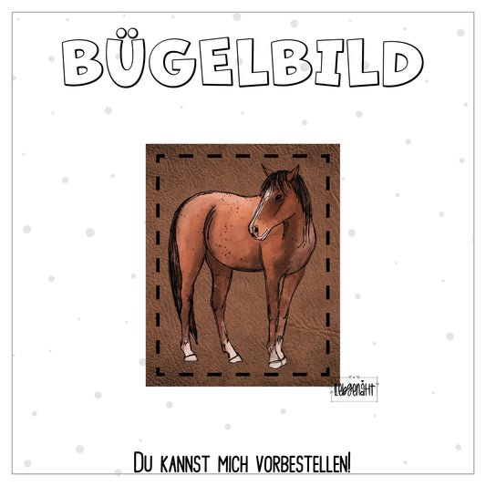 VORBESTELLUNG! Bügellabel - Katzengold - Pferd