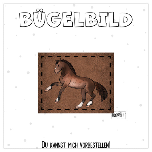 VORBESTELLUNG! Bügellabel - Katzengold - Pferd