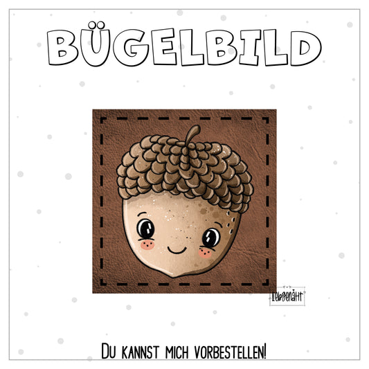 VORBESTELLUNG! Bügellabel - Katzengold - Eichel