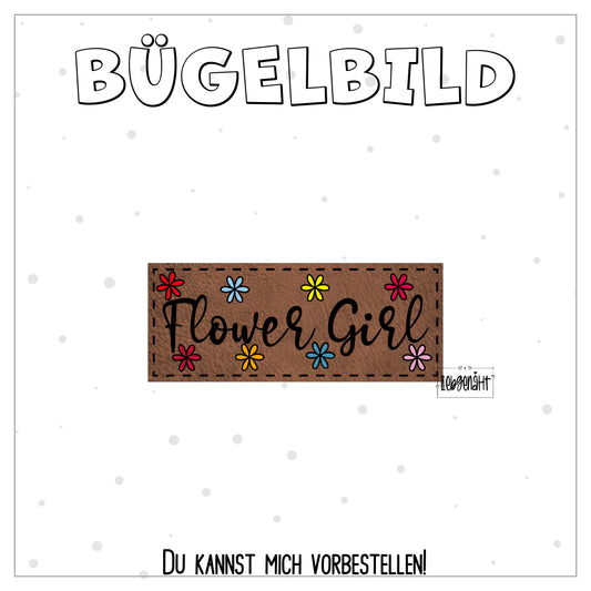 VORBESTELLUNG! Bügellabel Flower Girl