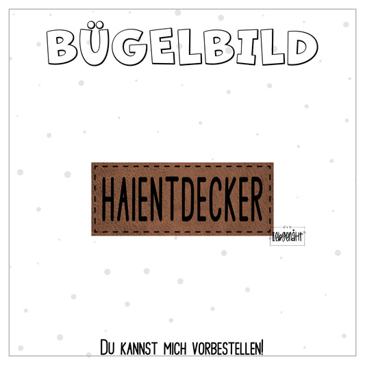 VORBESTELLUNG! Bügellabel Haientdecker