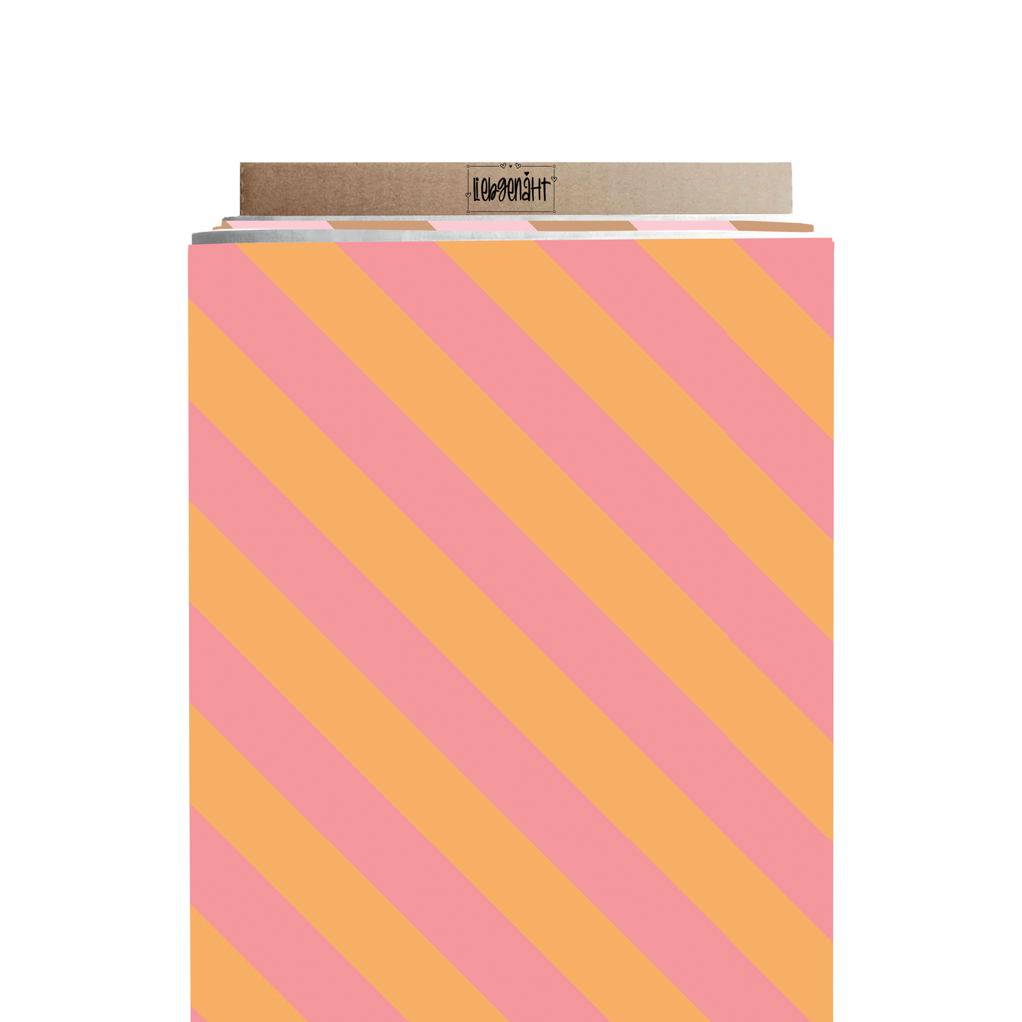 VORBESTELLUNG | SCHRÄGE STREIFEN PINK GELB | IGEL SERIE