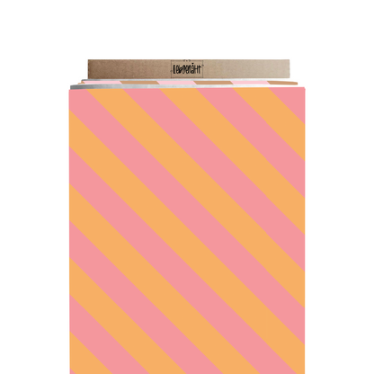 VORBESTELLUNG | SCHRÄGE STREIFEN PINK GELB | IGEL SERIE