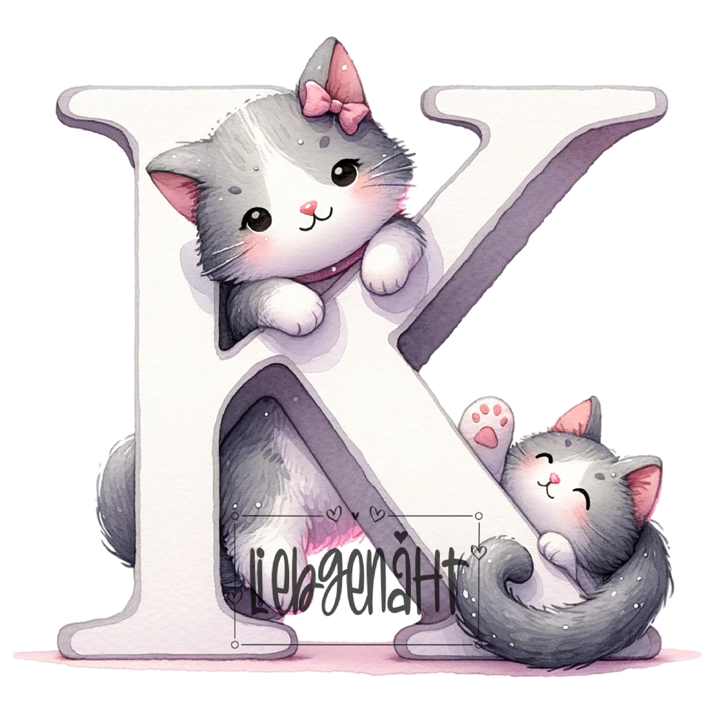 VORBESTELLUNG! - GLITZER - Alphabet Katze