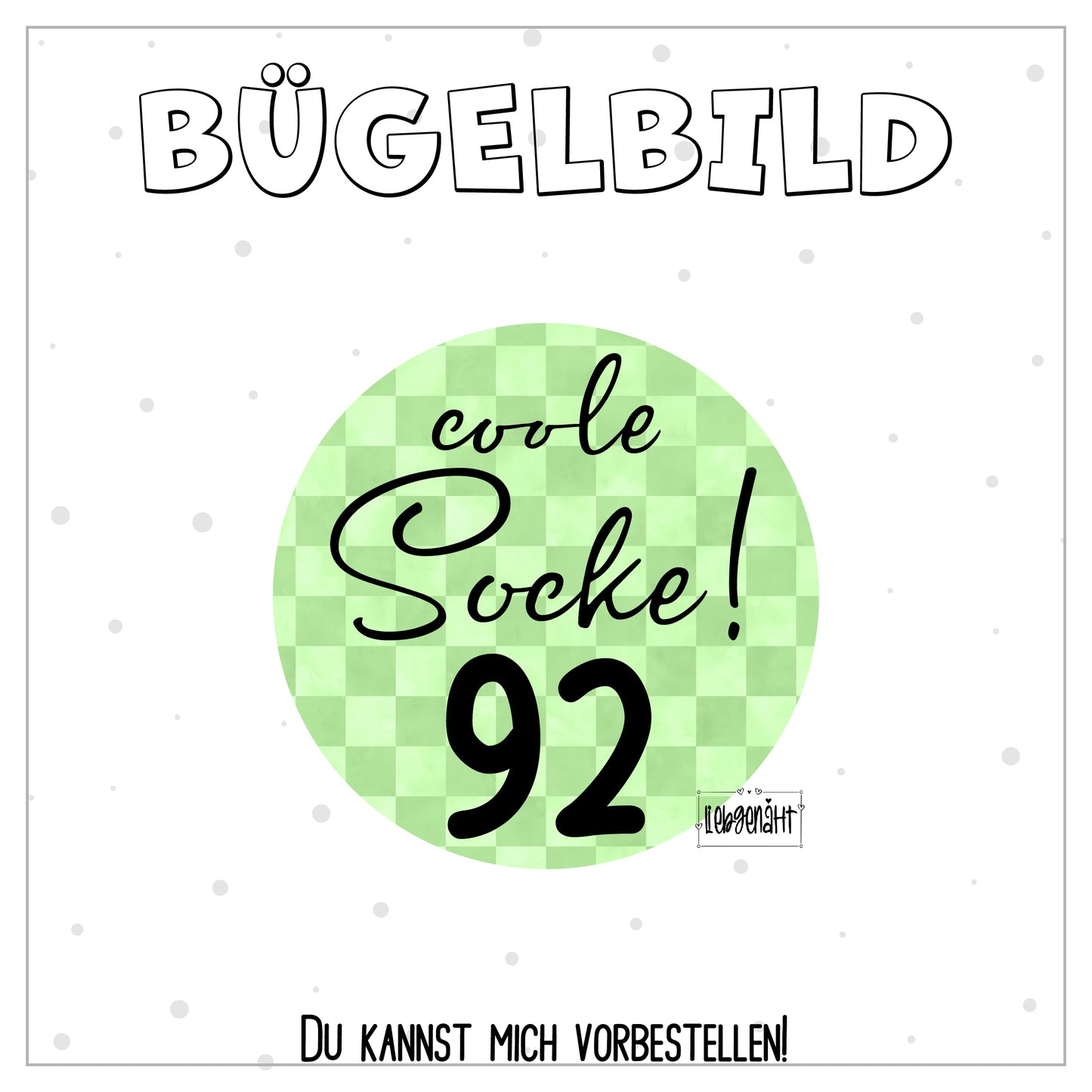 VORBESTELLUNG! Größenlabel - coole Socke