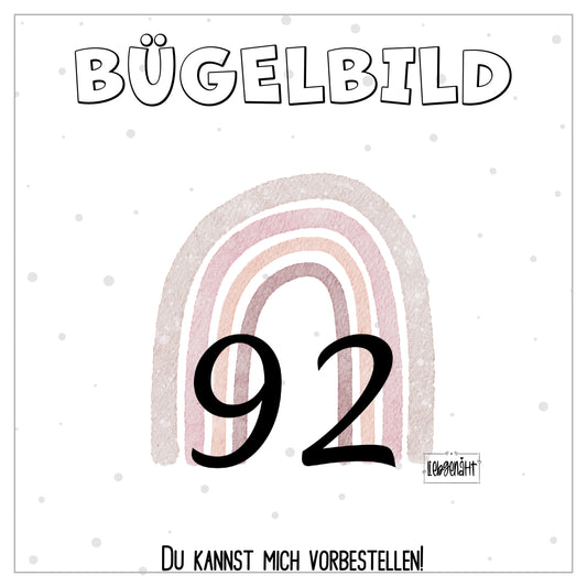 VORBESTELLUNG! Größenlabel - Boho Regenbogen