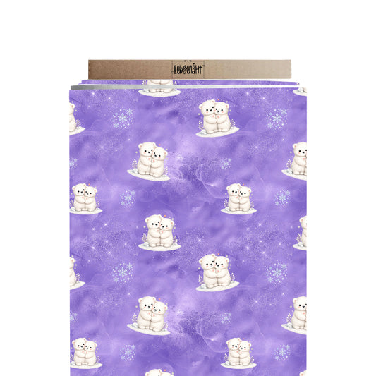VORBESTELLUNG | WINTERWELT | ALLOVER KUSCHELBÄR FLIEDERZAUBER