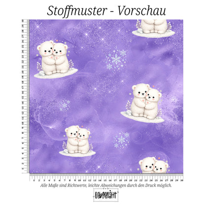 VORBESTELLUNG | WINTERWELT | ALLOVER KUSCHELBÄR FLIEDERZAUBER