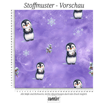 VORBESTELLUNG | WINTERWELT | ALLOVER PINGUIN FLIEDERZAUBER