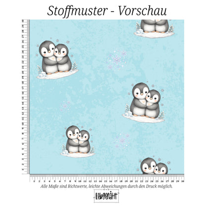 VORBESTELLUNG | WINTERWELT | ALLOVER KUSCHELPINGUIN FROSTHAUCH