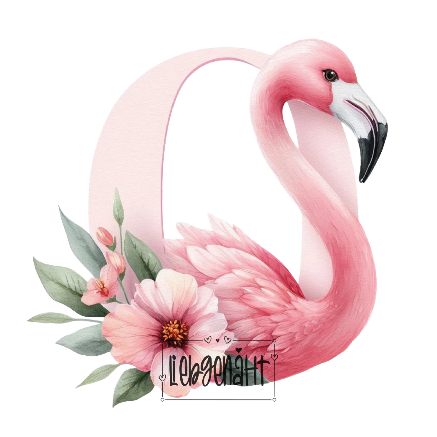 VORBESTELLUNG! - GLITZER - Alphabet Flamingo