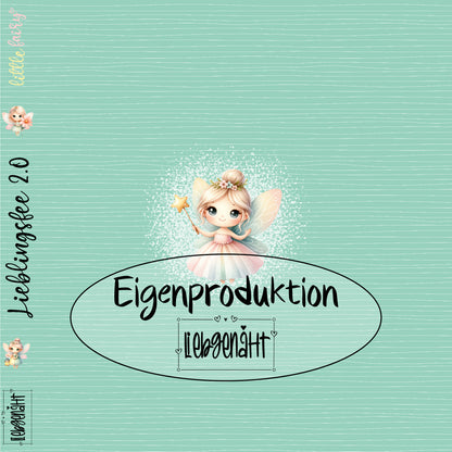 B-WARE! Eigenproduktion! Panel Zauberfee - Jersey (Randstreifen nicht komplett bedruckt!)