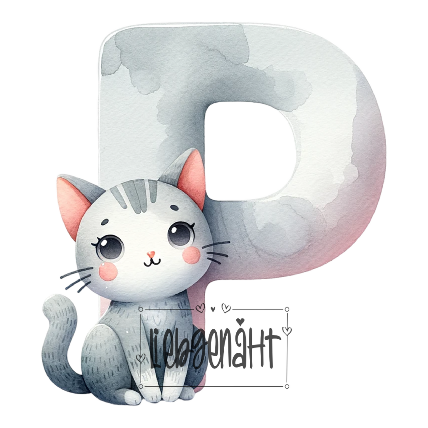 VORBESTELLUNG! - GLITZER - Alphabet Katze