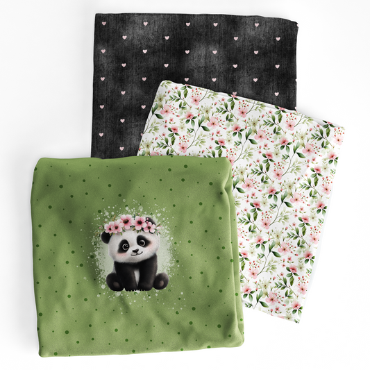VORBESTELLUNG | PANDA MIT BLUME PANEL