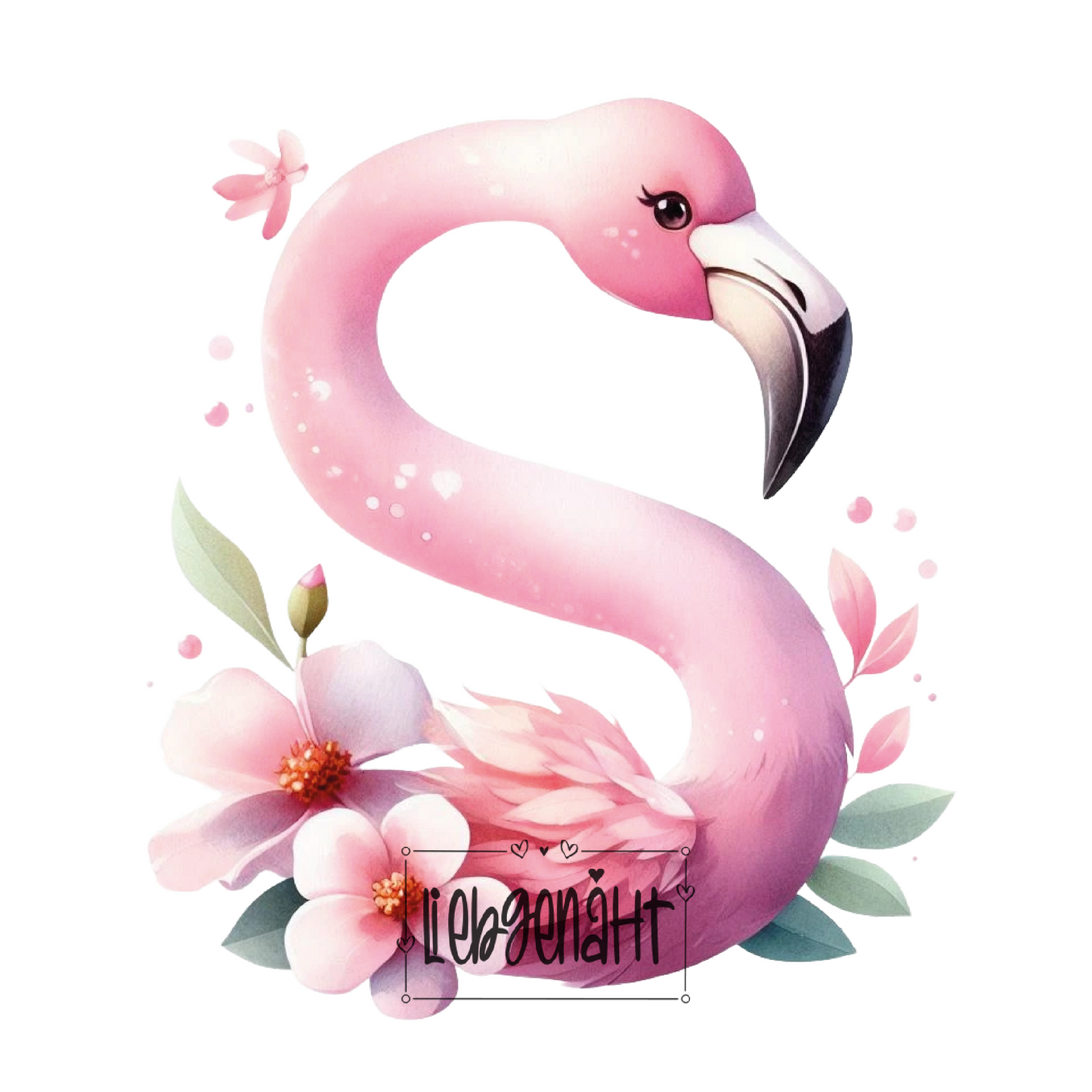 VORBESTELLUNG! - GLITZER - Alphabet Flamingo