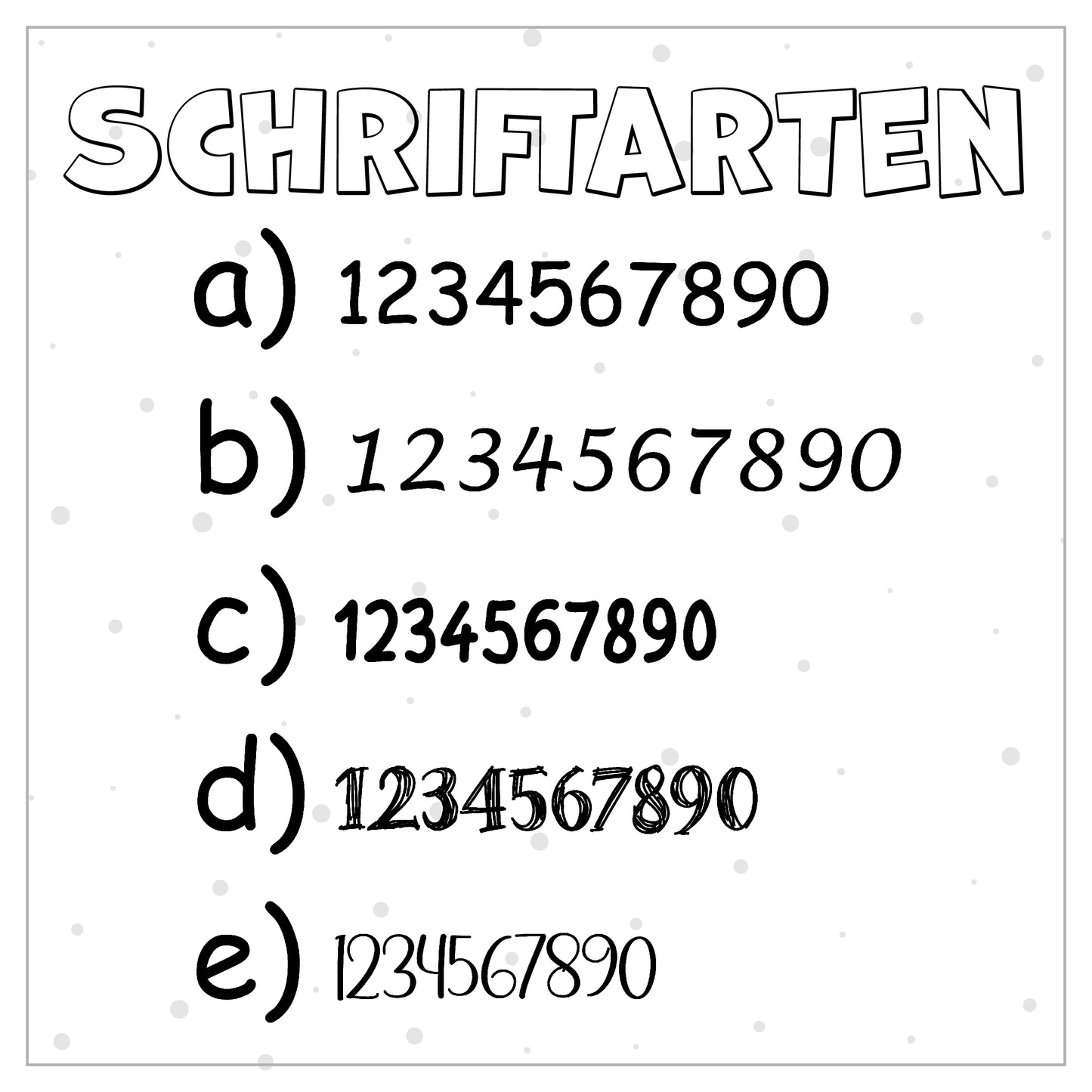 VORBESTELLUNG! Größenlabel - Bubble lila