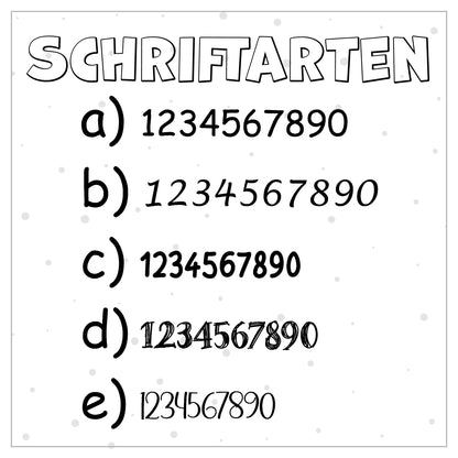 VORBESTELLUNG! Größenlabel - Bubble lila