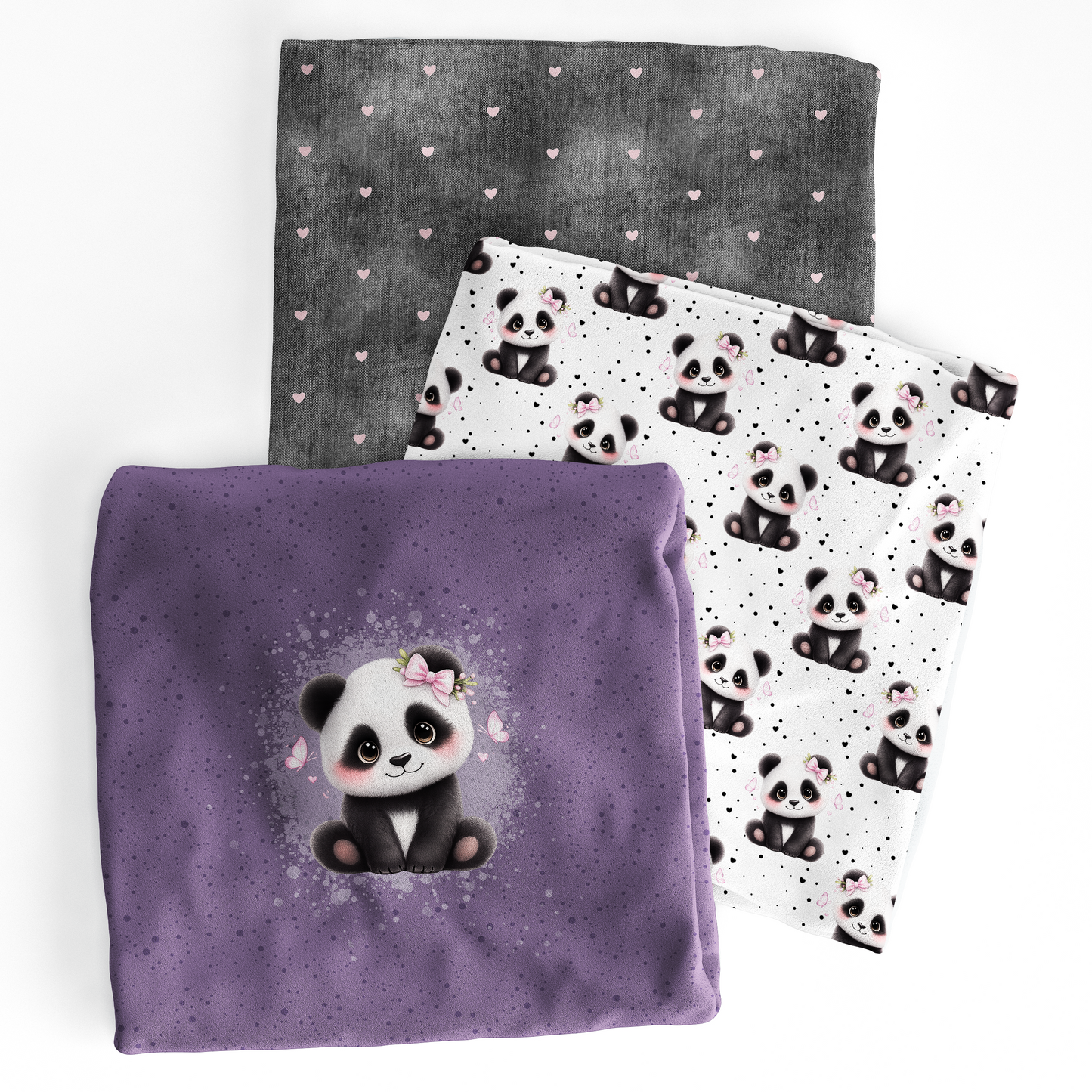 VORBESTELLUNG | PANDA SCHLEIFE | ALLOVER WEIß