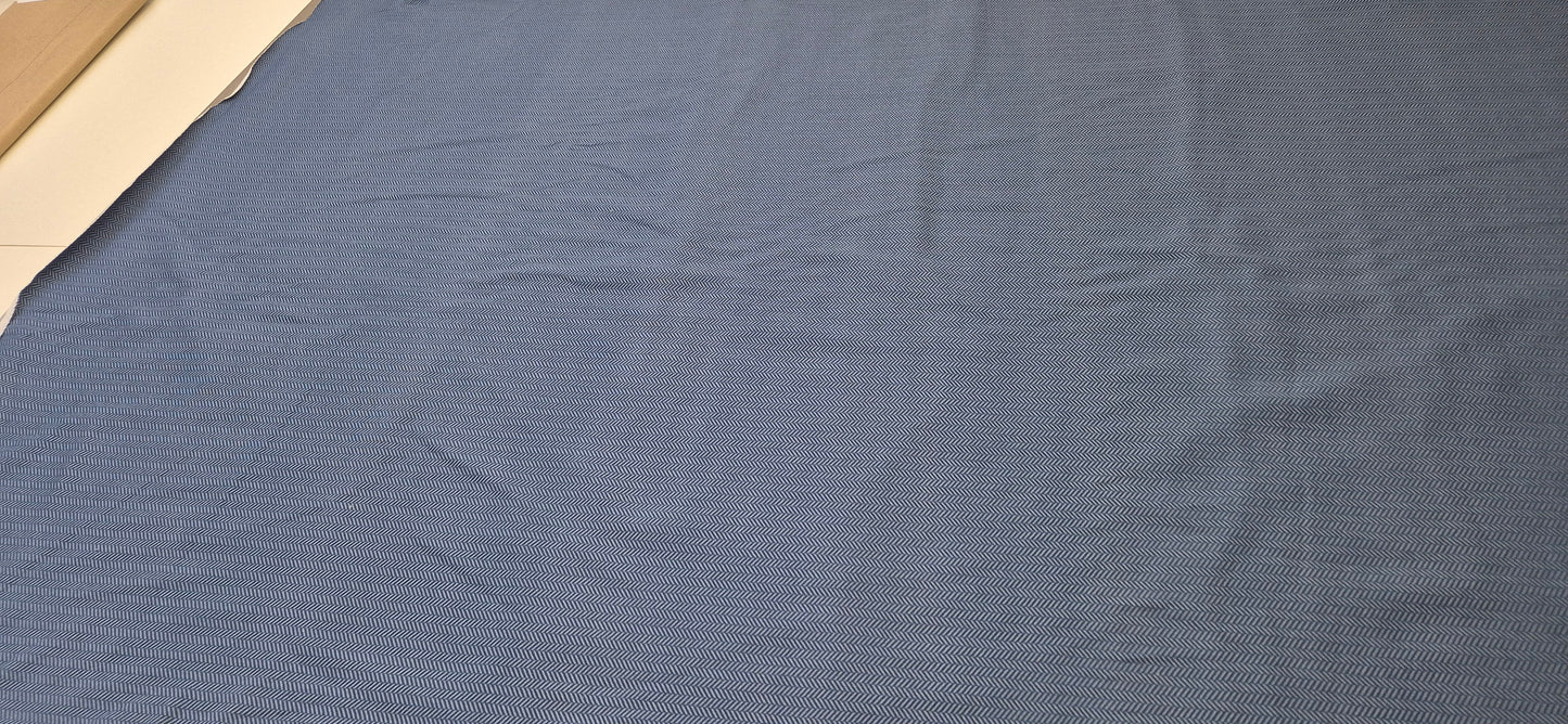 FRENCH TERRY | Fischgräten Dunkelblau | B-Ware  | Reststücke