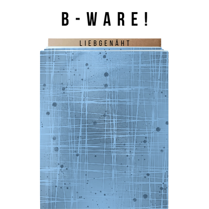 B-WARE! Reste! Gitter & Sprenkel HELLBLAU - French Terry