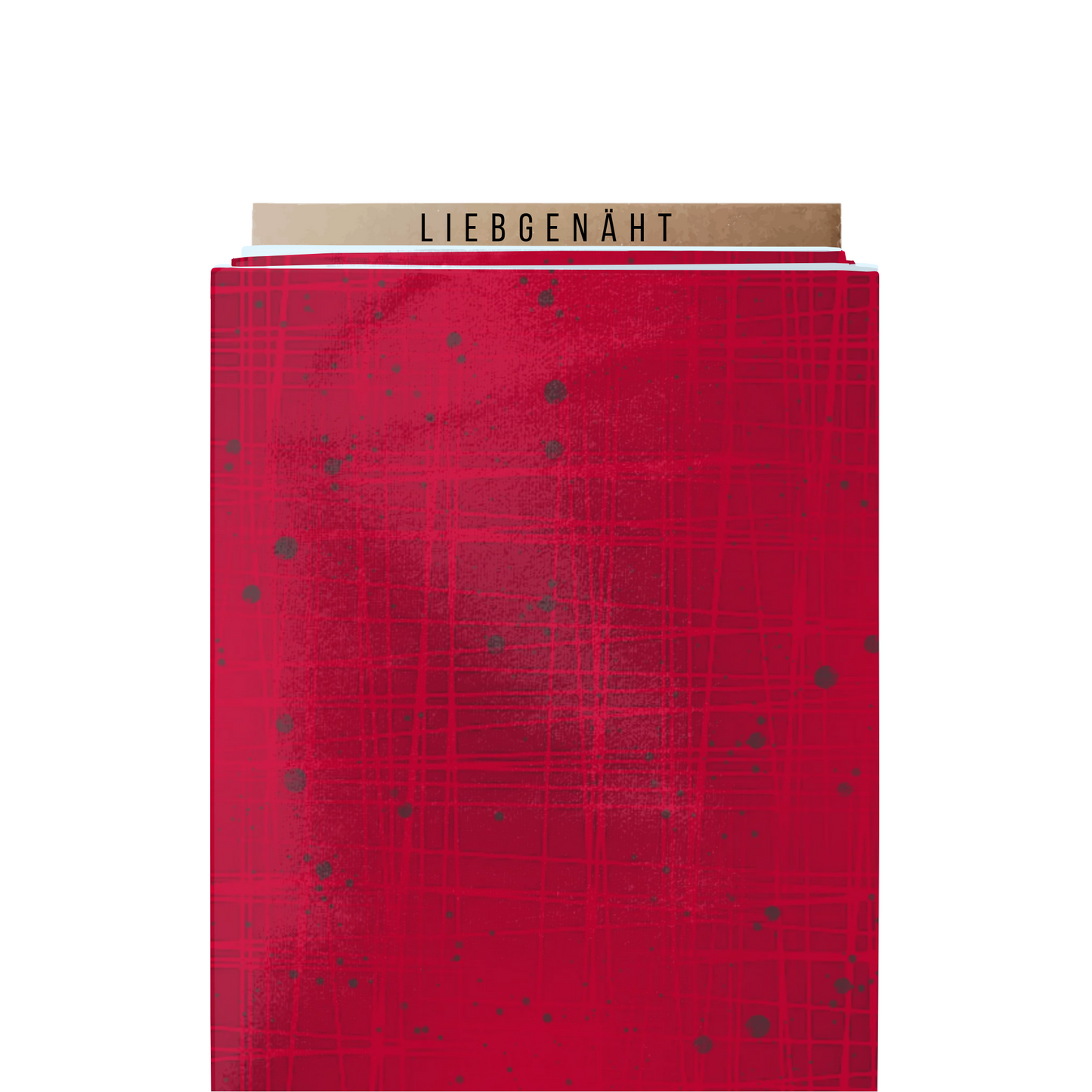 FRENCH TERRY | 0,85m | Gitter & Sprenkel Rot