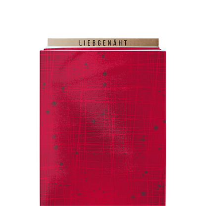 FRENCH TERRY | 0,85m | Gitter & Sprenkel Rot