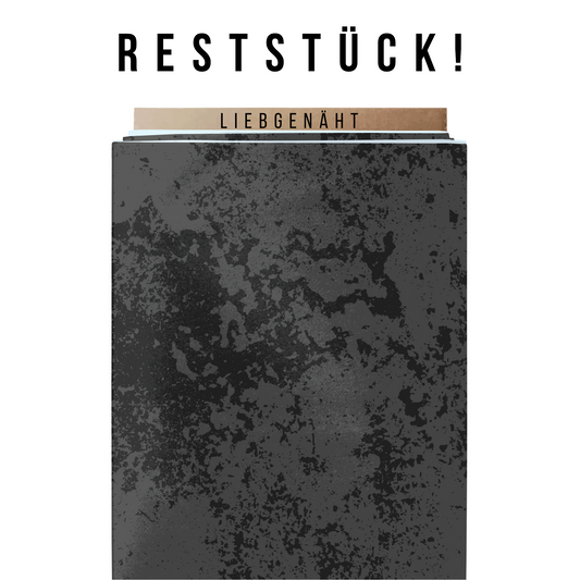 RESTSTÜCK! Grunge Schwarz - French Terry - 0,60m x VB