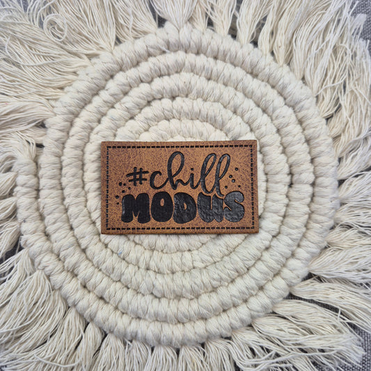 Kunstlederlabel - Chill Modus