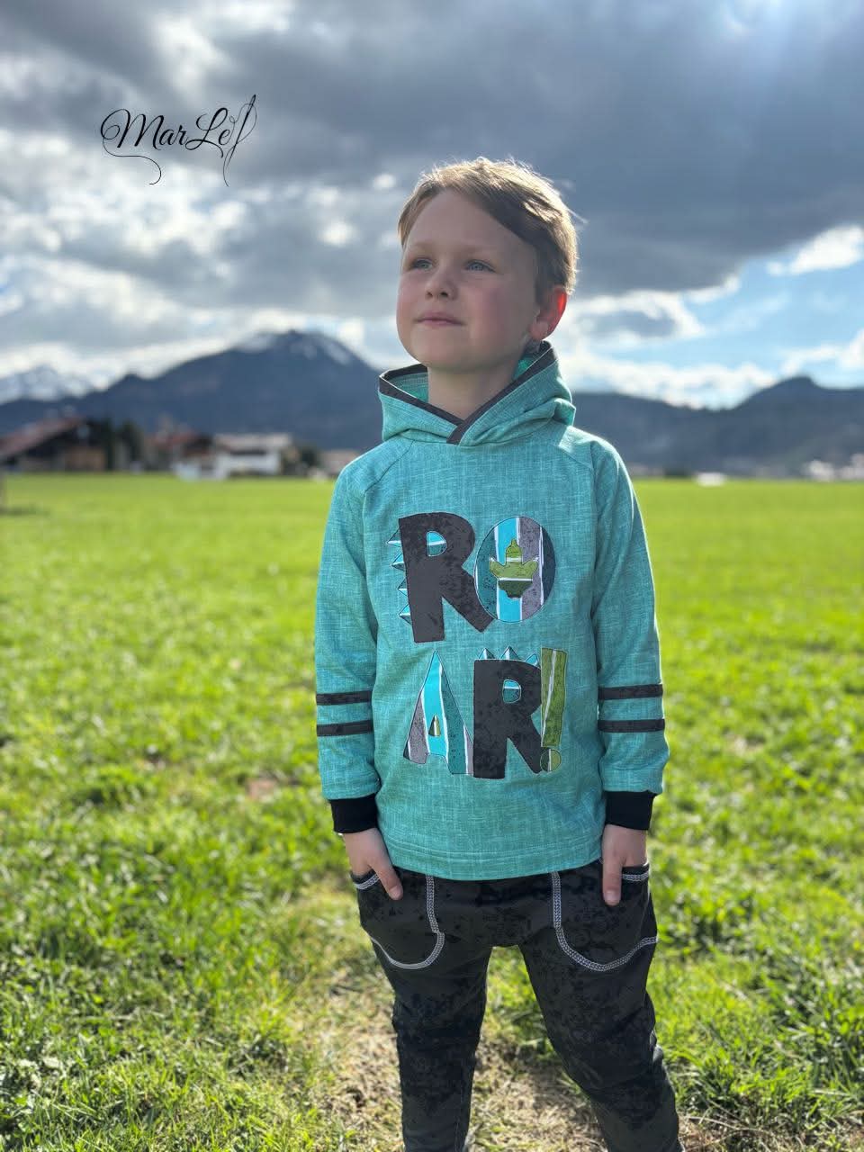 METERWARE! Leinen Blau/Türkis - Jersey