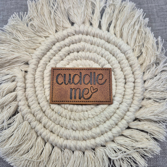 Kunstlederlabel - Cuddle me