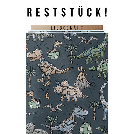 RESTSTÜCK! Eigenproduktion! Dino - Katzengold - French Terry - 0,80m x VB